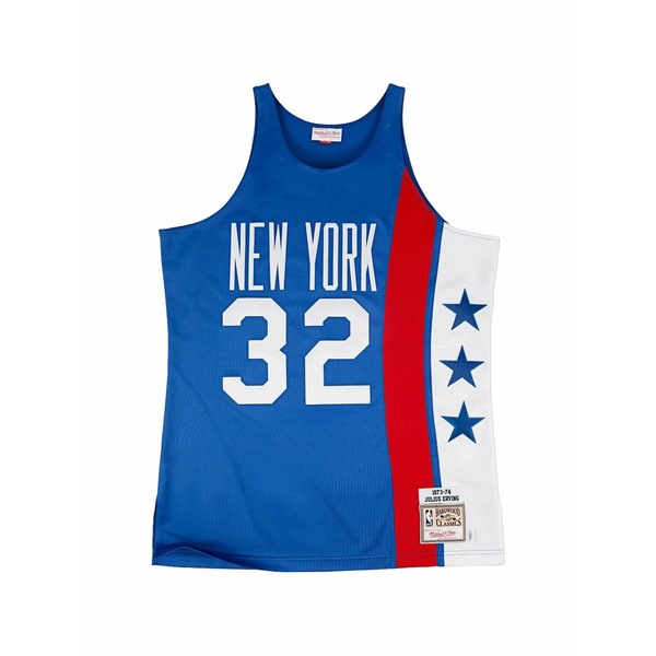 ミッチェル\u0026ネス メンズ カットソー トップス 1973 new york nets jersey Blue