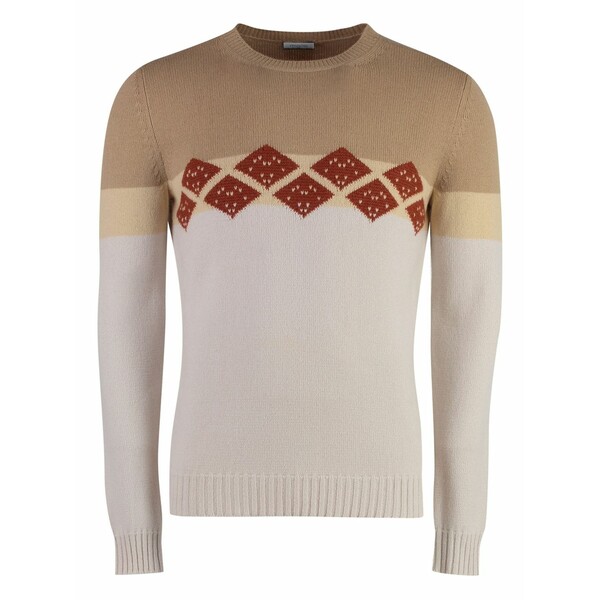 マロ メンズ 編み物\u0026プルオーバー アウター Cashmere sweater Neutrals