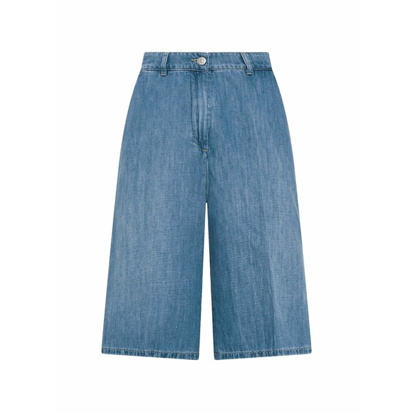 セブンティ レディース 心地好いズボン下 ボトムス Button shorts Blue