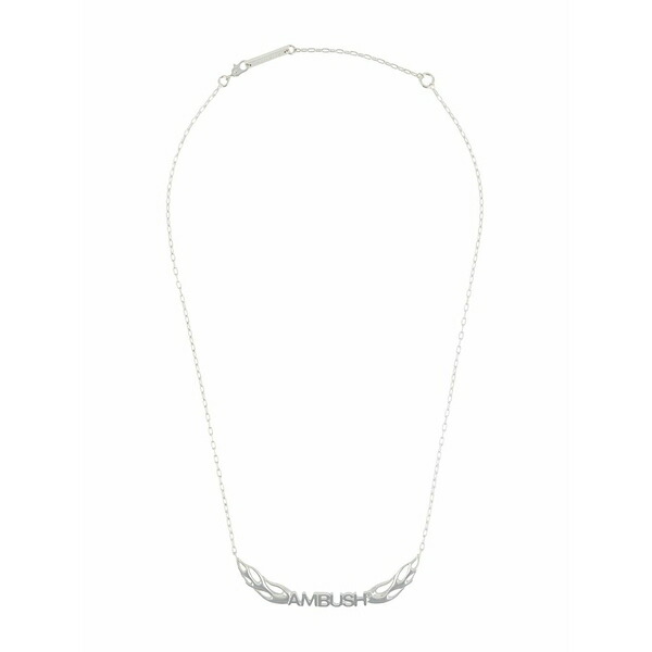 アンブッシュ メンズ 首飾り・チョー鉄道車両 付属物 Sterling silver flames logo necklace Silver