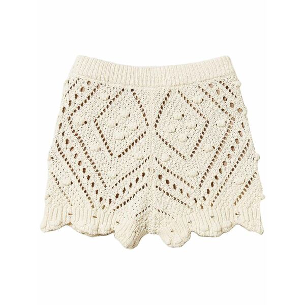 ツイン仕掛ける レディース 心地好いズボン下 ボトムス Openwork shorts Neutrals