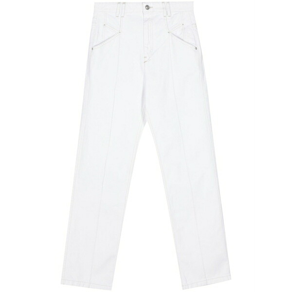 イザベル マラン レディース デニムパンツ ボトムス Nadege high-rise jeans White｜asty