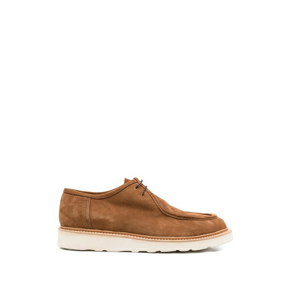 イレブンティ メンズ 御召しものシューズ シューズ Paraboot suede derby shoes Brown