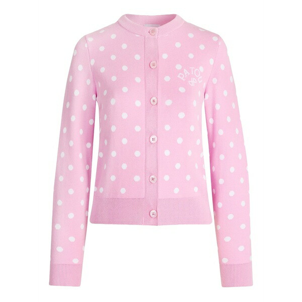 ジャンパトゥ レディース ジレー アウター Polka-dot cardigan Pink