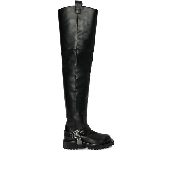エムエスジイエム レディース ブーツ シューズ D-ring over-the-knee boots Black|asty