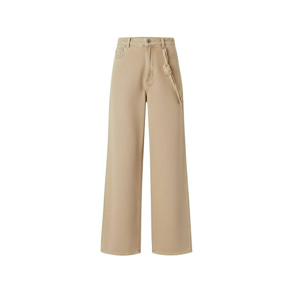 ピンコ レディース デニムパンツ ボトムス Knot-detail trousers Neutrals｜asty