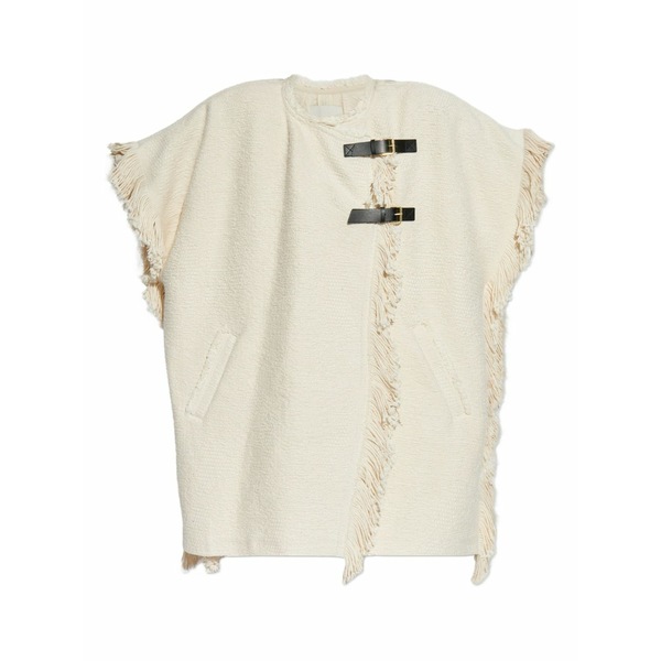 イザ呼びりん マラン レディース 厚地の外套 アウター Greya fringed coat Neutrals