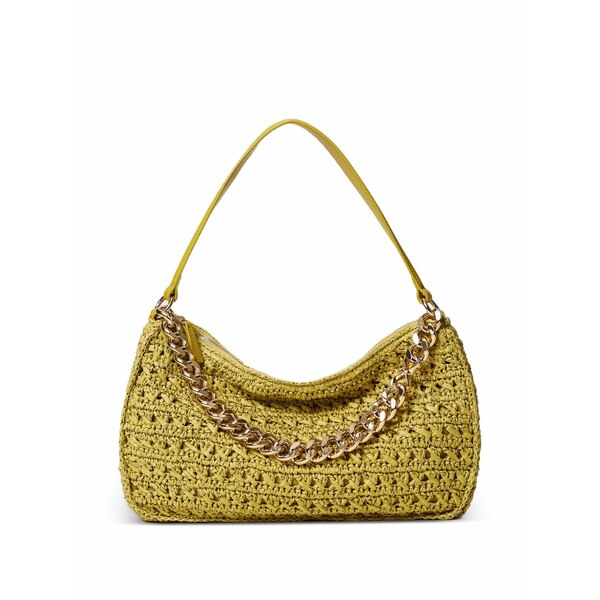 ツイン仕掛ける レディース ショルダーバッグ 御徒面子 Chain-detail shoulder bag Yellow