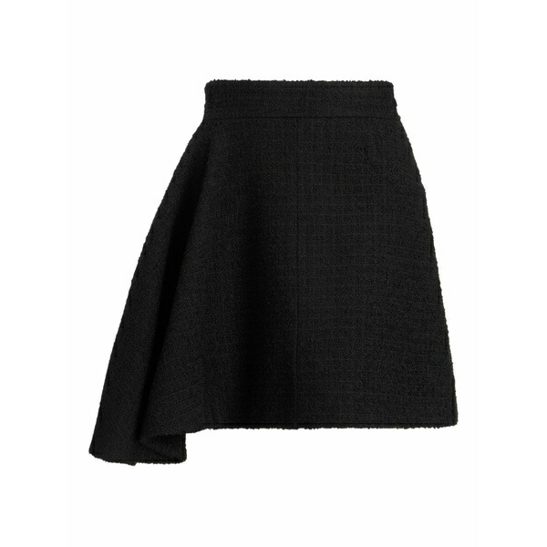 ジャンパトゥ レディース スコート ボトムス Asymmetric tweed skirt Black