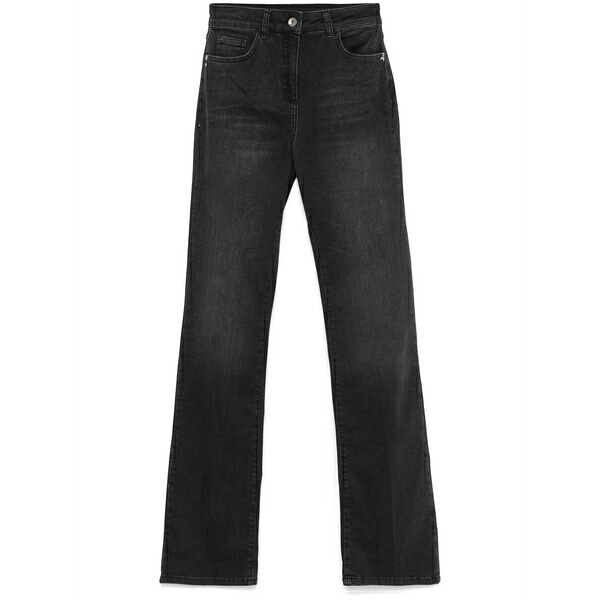 パトリツィア ペペ レディース ジーンズズボン下 ボトムス Slim-leg jeans Black
