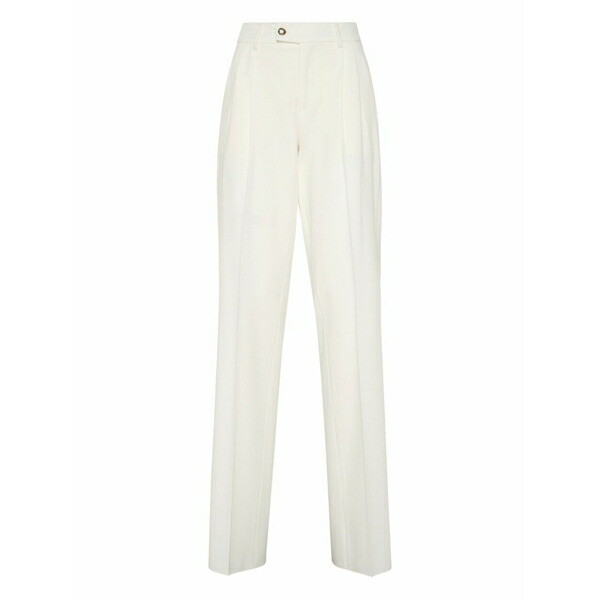 フィリッププレイン レディース カジュアルパンツ ボトムス Straight-leg trousers  White