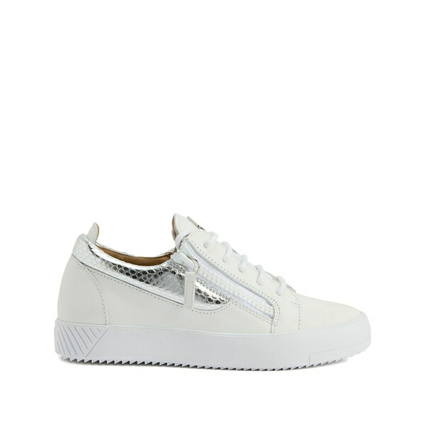 ジュゼッペザノッティ レディース スニーカー シューズ Gail zip-detail leather sneakers  White