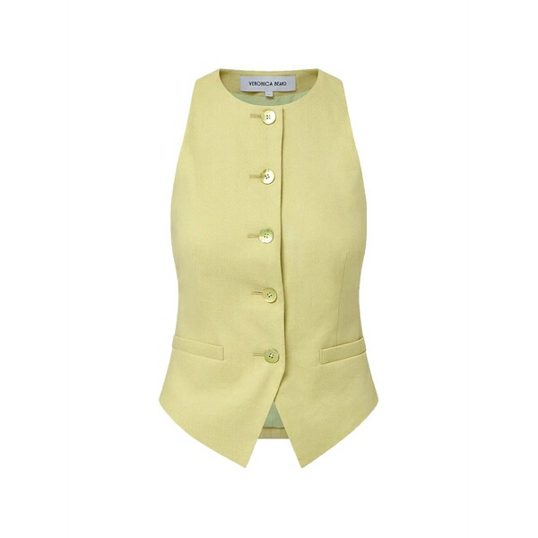 ヴェロニカ ベアード レディース カットソー トップス Hartwell button-up vest Yellow｜asty