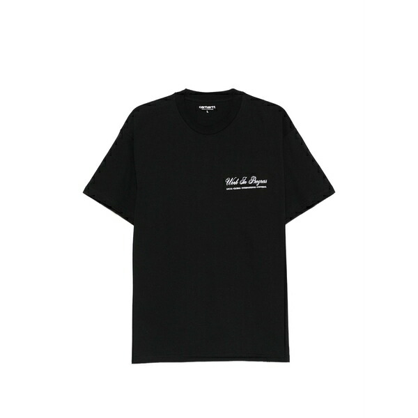 鉄道車両ハート型 メンズ プルオーバー トップス Cloud heart t-shirt Black
