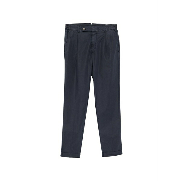 ベルウィッチ メンズ 心地好いズボン下 ボトムス Cuffed pleated trousers Blue