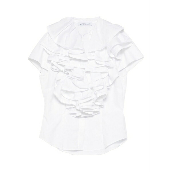 ビクターアンドロルフ レディース ティーシャツ トップス Jabot shirt White トップス-レディースファッション