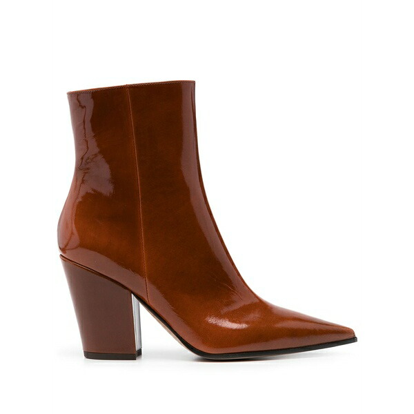 ジャンヴィト ロッシ レディース ブーツ シューズ 90mm patent ankle boots Brown｜asty