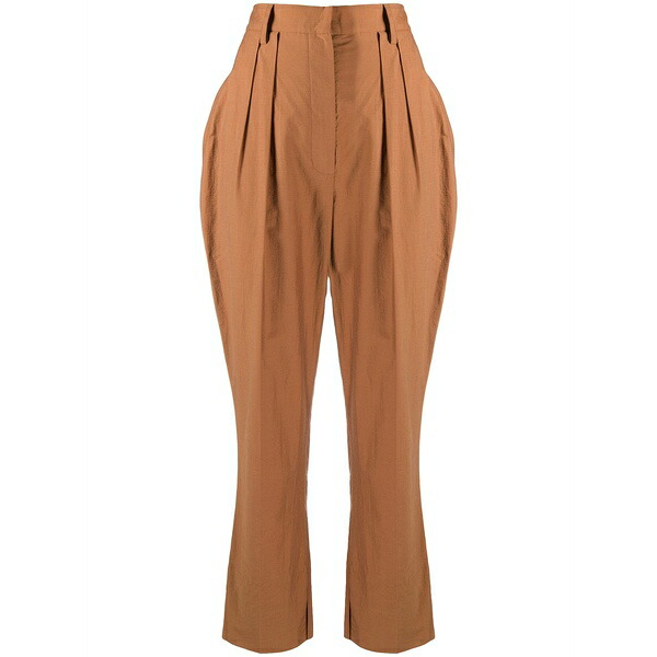 ナヌーシュカ レディース 心地好いズボン下 ボトムス Reya cropped trousers Brown