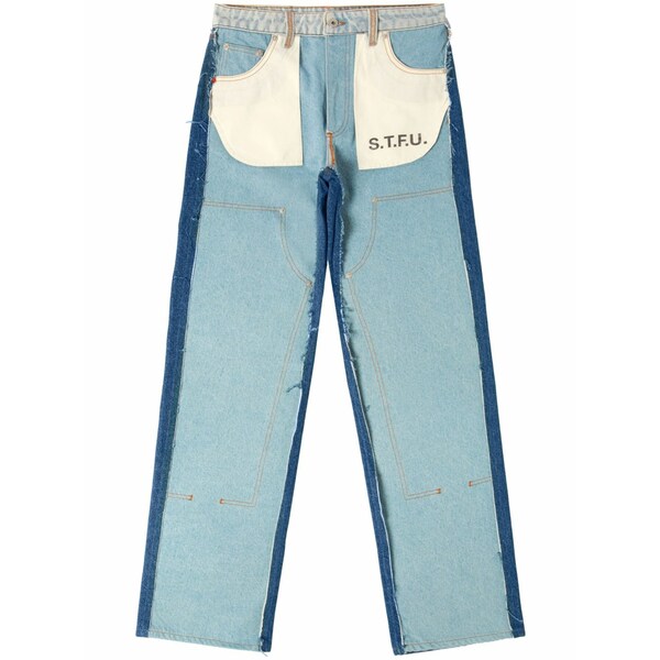 ヘロン プレストン レディース デニムパンツ ボトムス Mid-rise panelled jeans Blue｜asty