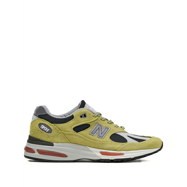 ニューバランス メンズ スニーカー シューズ 991v2 "silver blue" sneakers Yellow｜asty