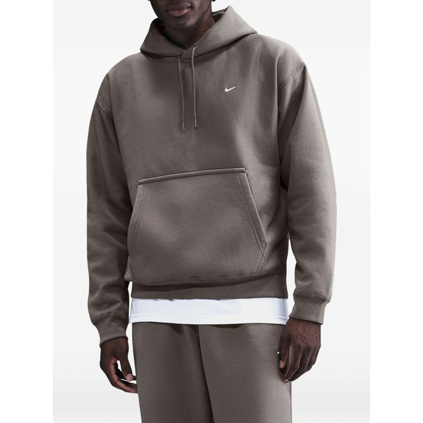 ナイキ メンズ パーカー・スウェットシャツ アウター Solo swoosh hoodie Brown