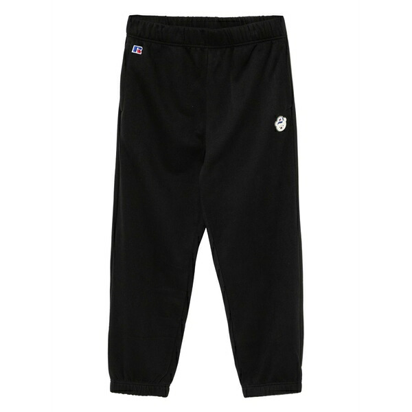黒茶 メンズ 心地よいズボン下 ボトムス X russell athletic bear-embossed trousers Black