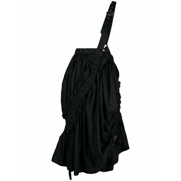 ノワール ケイ ニノミヤ レディース スコート ボトムス Ruched-detailing cotton skirt  Black