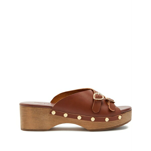 アンシエントグリークサンダル レディース サンダル シューズ Natali sabot sandals Brown