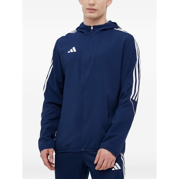 アディダス メンズ 上衣＆上衣 アウター Logo-print lightweight jacket Blue