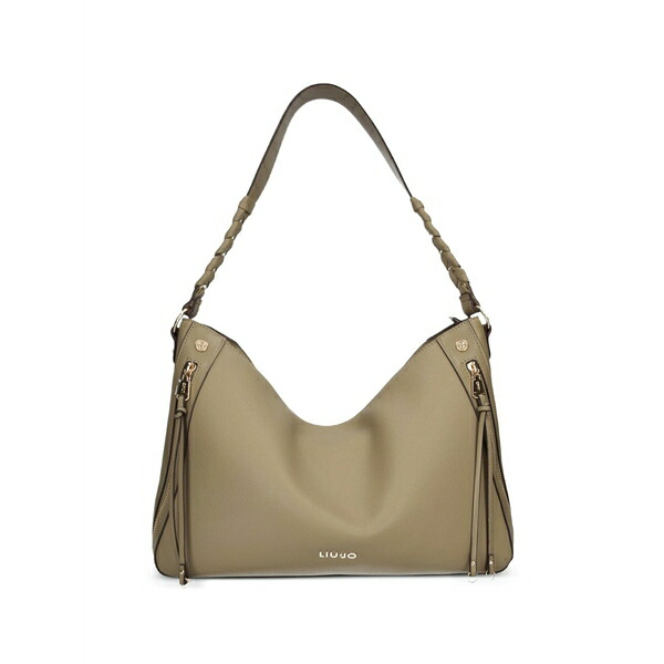 リュージョー レディース ショルダーバッグ バッグ Braided-handle shoulder bag Neutrals|asty