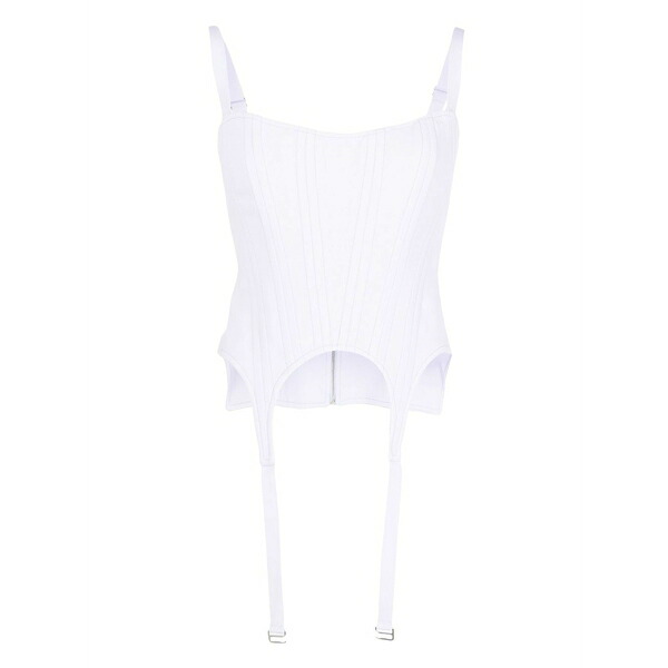 ディオンリー レディース カットソー トップス Ribbed corset tank top Purple｜asty