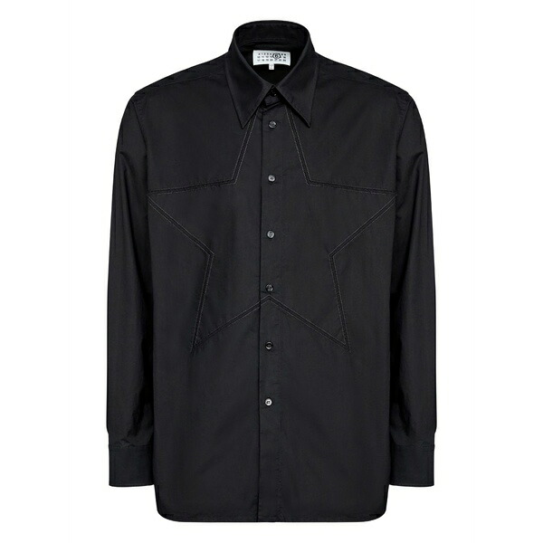 マルタンマルジェラ メンズ シャツ トップス Cotton shirt Black|asty