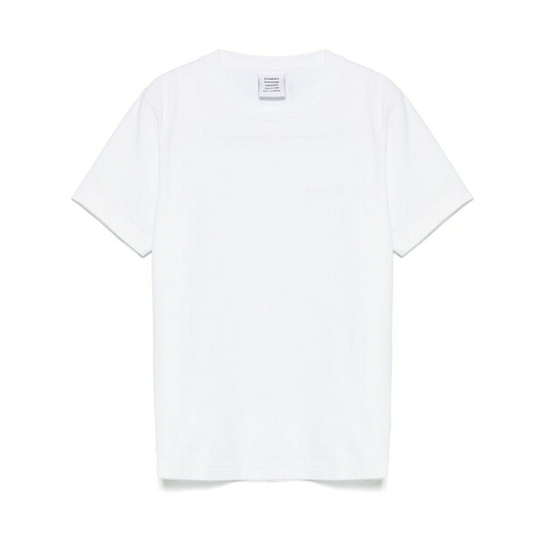 ヴェトモン メンズ ティーシャツ トップス Logo-embroidered t-shirt White メンズファッション-トップス-Tシャツ・カットソー