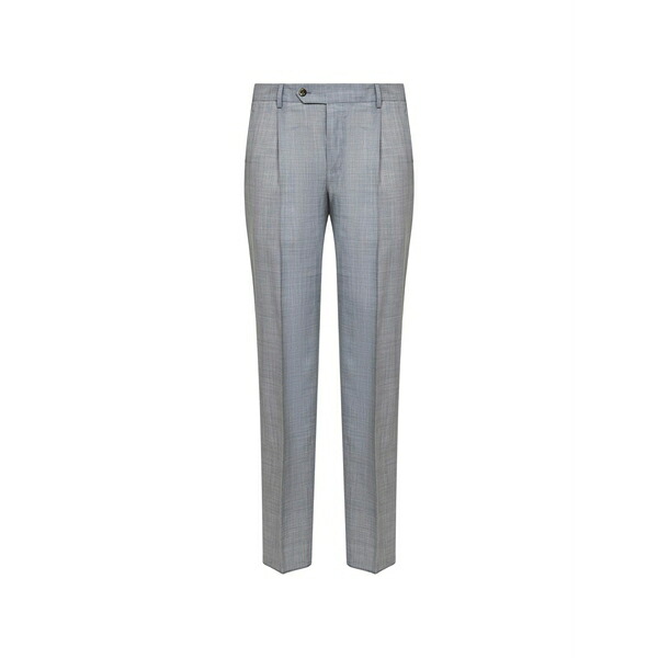 PTトリノ メンズ 心地好いズボン下 ボトムス Pleated tailored trousers Grey