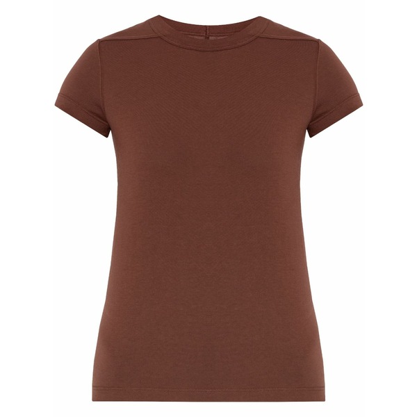 リックオウエンス レディース プルオーバー トップス Level cropped t-shirt Red