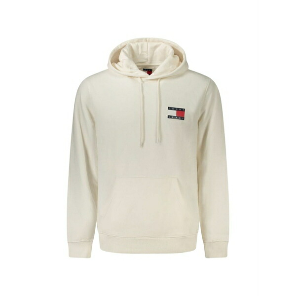 トミー ヒルフィガー メンズ パーカー・スウェットシャツ アウター Logo-patch hoodie Neutrals