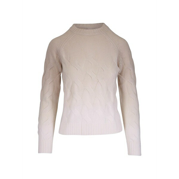 キン天使の都市カシミヤ レディース 編み物\u0026プルオーバー アウター Cable-knit gradient sweater Neutrals