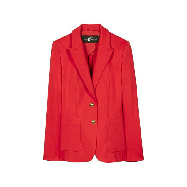 ルイーザ ヘレンケラーノ レディース 上衣＆上衣 アウター Two-button gabardine blazer Red