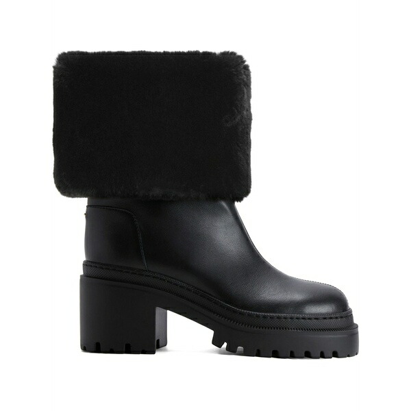ジュゼッペザノッティ レディース ブーツ シューズ Mairi fur-cuff boots Black