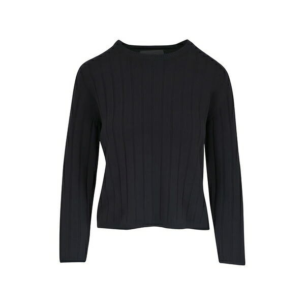 ニリロータン レディース 編み物\u0026プルオーバー アウター Alise ribbed sweater Black