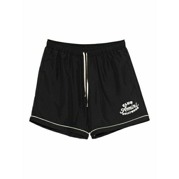 アミリ メンズ カジュアルパンツ ボトムス Logo-print shorts Black｜asty