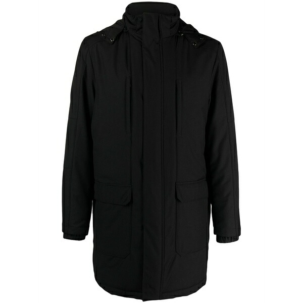 コルネリアーニ メンズ コート アウター High-neck padded coat Black｜asty