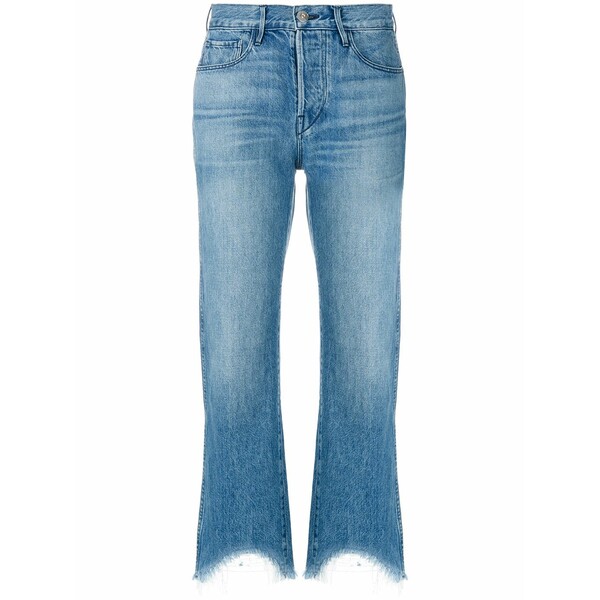 スリーバイワン レディース ジーンズズボン下 ボトムス Austin cropped jeans Blue