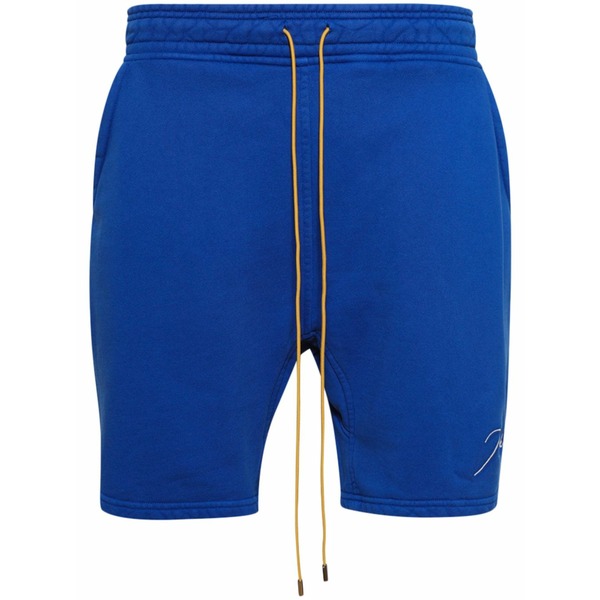 ルード メンズ 心地好いズボン下 ボトムス Drawstring track shorts Blue