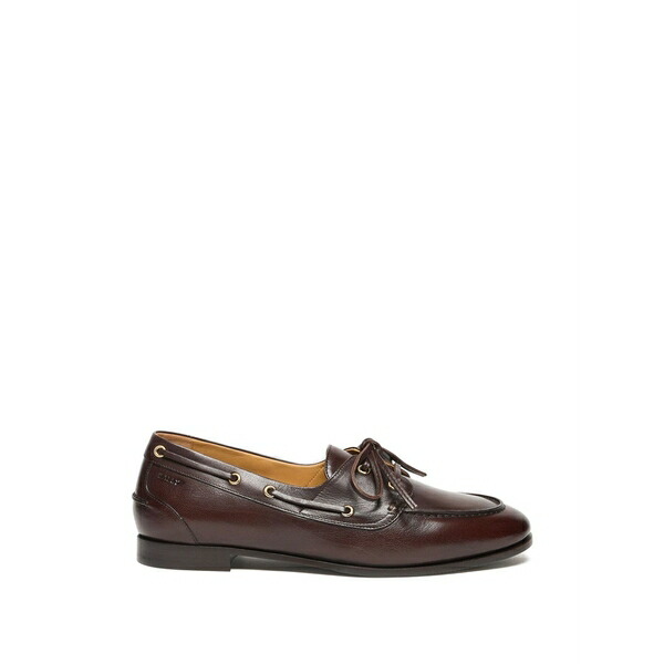 バリー レディース スリッポン・ローファー シューズ Plume leather boat shoes Brown