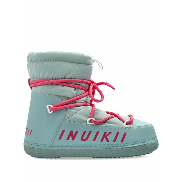 イヌイキー レディース ブーツ シューズ Lace-up padded boots Blue