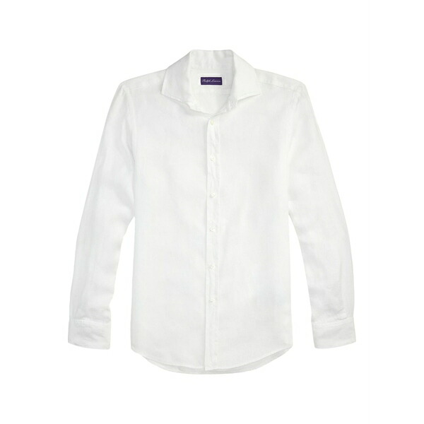 ラルフ・ローレン パープルレーベル メンズ プルオーバー トップス Linen shirt White