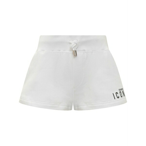 ディースクエアード レディース 心地好いズボン下 ボトムス Icon track shorts  White