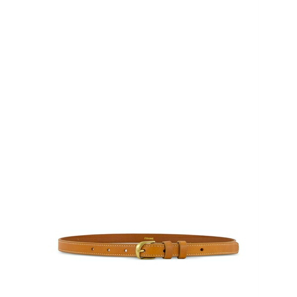 ひな形 レディース 三尺帯 付属物 Twist-buckle leather belt Brown