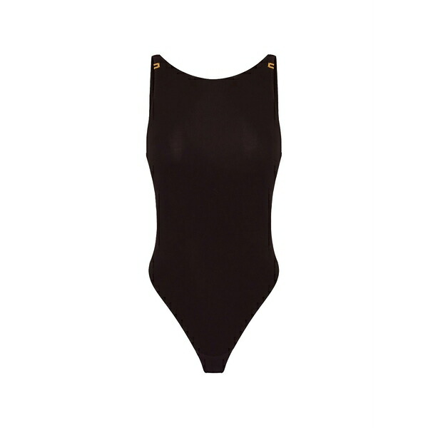 エリザベスフランキ レディース カットソー トップス Cut-out bodysuit Brown